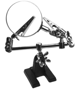 UCHWYT ZACISK MONTAŻOWY Z LUPĄ TRZECIA RĘKA