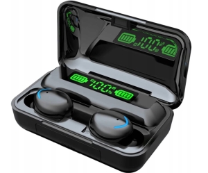 SŁUCHAWKI BEZPRZEWODOWE BLUETOOTH 5.1 + POWERBANK