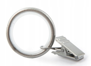 ŻABKA METALOWA CICHE KÓŁKA FI 27 MM SATYNA 10 SZT