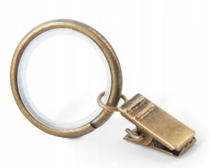 ŻABKA METALOWA CICHE KÓŁKA FI27 ANTYK MOSIĄDZ10SZT