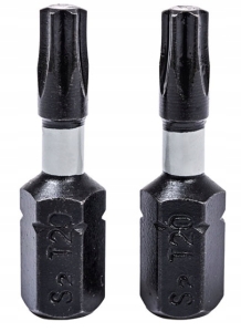KOŃCÓWKI WKRĘTAKOWE UDAROWE TORX T20X25MM 2SZT