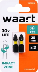 KOŃCÓWKI WKRĘTAKOWE UDAROWE KRZYŻOWE PZ2X25MM 2SZT