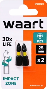 KOŃCÓWKI WKRĘTAKOWE UDAROWE KRZYŻOWE PZ1X25MM 2SZT