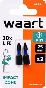 KOŃCÓWKI WKRĘTAKOWE UDAROWE KRZYŻOWE PH1X25MM 2SZT