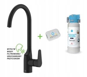 BATERIA ZLEWOZMYWAKOWA KRAN FILTRUJĄCA DAFI CZARNA