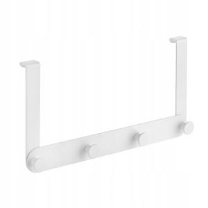 WIESZAK POCZWÓRNY UCHWYT HACZYK PRYSZNIC BIAŁY