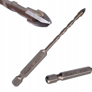 WIERTŁO UNIWERSALNE 4 MM UCHWYT QUICK CHANGE HEX