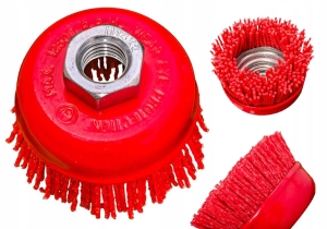 SZCZOTKA WŁÓKNA NYLONOWE DOCZOŁOWA ŚCIERNA60MM M14