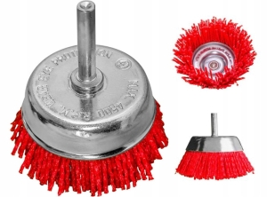 SZCZOTKA WŁÓKNA NYLONOWE DOCZOŁOWA 65MM TRZPIEŃ6MM