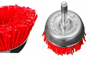 SZCZOTKA NYLONOWA TARCZOWA ŚCIERNA 50MM TRZPIEŃ 6