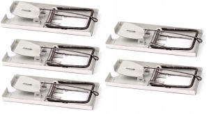 ŁAPKA NA MYSZY MYSZOŁAPKA METALOWA PUŁAPKA 5 szt