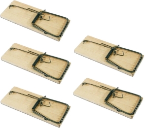 ŁAPKA NA MYSZY MYSZOŁAPKA DREWNIANA PUŁAPKA 5 szt