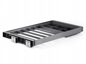 WIESZAK NA SPODNIE ORGANIZER GARDEROBA DO SZAFY 800MM WYSUWANY ANTRACYT