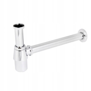 PÓŁSYFON UMYWALKOWY ŁAZIENKOWY BUTELKOWY CHROM GWINT 5/4 " 32 MM METALOWY