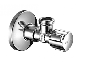 SCHELL ZAWÓR REGULACYJNY KĄTOWY BEZ FILTRA Z ROZETĄ 1/2- 3/8 UMYWALKA BIDET