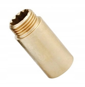 PRZEDŁUŻKA KSZTAŁTKA MOSIĘŻNA 1/2" L30 MM ZŁĄCZKA ŁĄCZNIK RUR KANALIZACYJNA