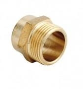 NYPEL DO RURY CU 18 GWINTOWANY 1/2" ZŁĄCZKA DO WLUTOWANIA MOSIĄDZ