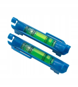 POZIOMICA SZNURKOWA LIBELKA RURKOWA 2 SZTUKI BLISTER 75 MM KĄT LIBELLI 180°