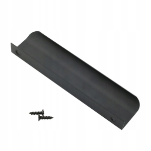 UCHWYT MEBLOWY KRAWĘDZIOWY ALUMINIOWY CZARNY 90X130 MM DO MEBLI SZAFEK