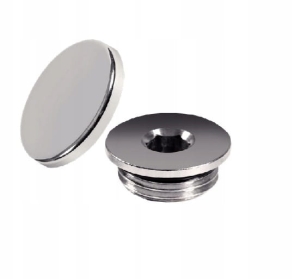 ODPOWIETRZNIK 1/2" CHROMOWANY Z NAKŁADKĄ PLASTIKOWĄ ZAWÓR ODPOWIETRZAJĄCY