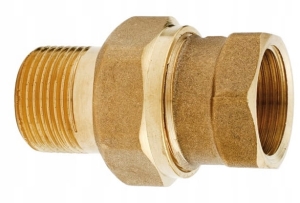 ŚRUBUNEK TYTAN PROSTY 3/4" BEZ ORINGU ZŁĄCZKA WZMOCNIONY MOSIĄDZ 60 MM