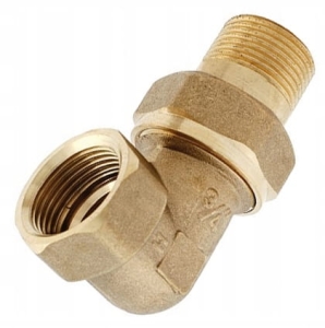 ŚRUBUNEK TYTAN KĄTOWY 3/4" BEZ ORINGU ZŁĄCZKA WZMOCNIONY MOSIĄDZ 78 MM