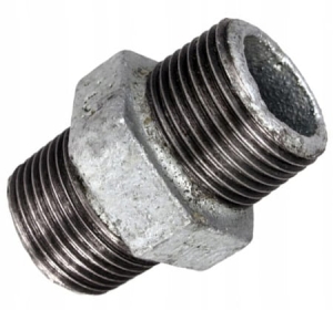 NYPEL REDUKCYJNY ŻELIWNY 6/4"X 1/2" OCYNKOWANY ŁĄCZNIK OCYNK ŻELIWO