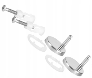 ZESTAW MONTAŻOWY DO DESKI SEDESOWEJ ŚRUBY METAL DO WC ŁAZIENKA