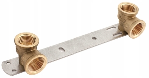 LISTWA PŁYTKA MONTAŻOWA DO BATERII DWUUCHWYTOWYCH 1/2"- 1/2" L150 UZBROJONA