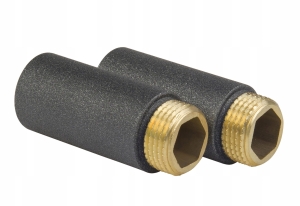 PRZEDŁUŻKA GRAFITOWA 1/2" L 40 MM KOMPLET ZESTAW 2 SZTUKI 4 CM GRAFIT