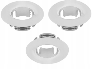 ROZETA MASKUJĄCA UMYWALKOWA SREBRNA FI 25 MM MASKOWNICA UMYWALKI ROZETKA