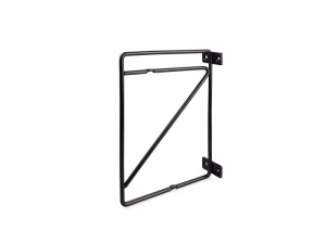WSPORNIK NA 2 PÓŁKI PODPÓRKA NOWOCZESNY UCHWYT CZARNY MAT LOFT 214X166 MM