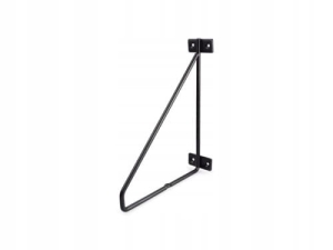 WSPORNIK PÓŁKI NA KSIĄŻKI PODPÓRKA UCHWYT CZARNY MAT LOFT 210X165 MM METAL