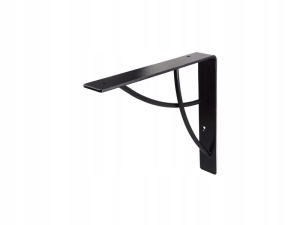 PODPORA POD PÓŁKI WISZĄCE UCHWYT WSPORNIK CZARNY MAT LOFT 180X180 MM METAL