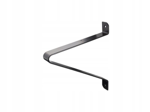 PODPÓRKA UCHWYT WSPORNIK PÓŁKI TRÓJKĄTNY CZARNY MAT LOFT 250x220 MM METAL