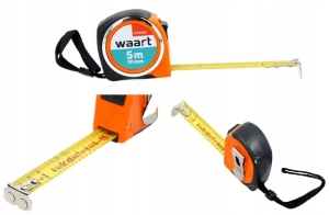 MIARA TAŚMA ZWIJANA STALOWA MIARKA METR METRÓWKA BLOKADA 5 M 19 MM