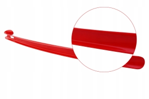 ŁYŻKA DO BUTÓW KLASYCZNA PLASTIKOWA KOZAKÓW BOTKÓW DŁUGA 60 cm CZERWONA