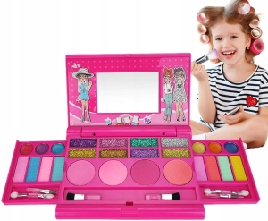 KUFEREK KOSMETYKÓW MAKE UP ZESTAW DLA DZIEWCZYNKI DO MAKIJAŻU PAZNOKCI
