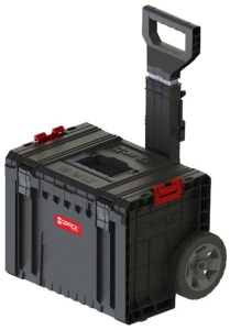 SKRZYNKA NA NARZĘDZIA PRZENOŚNA NA KOŁACH CART QBRICK PRO 28 L MAX 120 KG