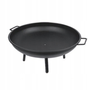 DUŻE PALENISKO OGRODOWE GRILL 60 CM ŻELIWNE OKRĄGŁE UCHWYT