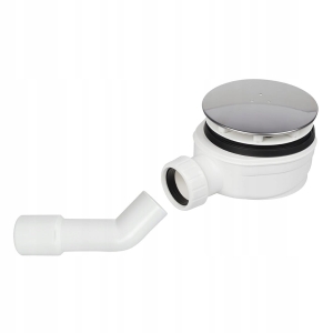 SYFON DO BRODZIKA PRYSZNICOWEGO SITKO SUCHY ODPŁYW BRODZIKOWY 90 MM CHROM