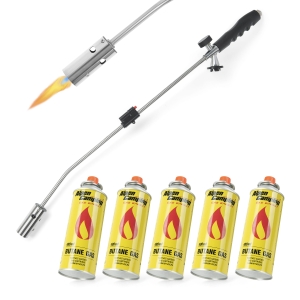 WYPALARKA DO CHWASTÓW GAZOWY PALNIK DŁUGI + 5 GAZY