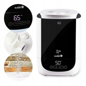 NAWILŻACZ POWIETRZA ULTRADŹWIĘKOWY JONIZACJA AROMATERAPIA 4,6L 25W BIAŁY