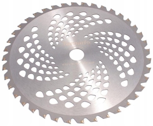 TARCZA DO KOSZENIA 255 X 40 ZĘBÓW NA TARCZY 25,4 WIDIA DO KOS PODKASZAREK