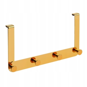 WIESZAK MIRI NA PRYSZNIC ZAKŁADANY ZAWIESZANY NA KABINĘ PRYSZNICOWĄ ZŁOTY