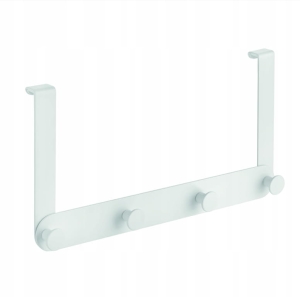 WIESZAK POCZWÓRNY NA KABINĘ PRYSZNICOWĄ UCHWYT ZAWIESZANY NA PRYSZNIC BIAŁY