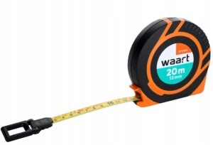 TAŚMA MIERNICZA STALOWA 20 M 13 MM SZYBKIE ZWIJANIE 3:1 METR ZWIJANY