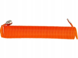 WĄŻ CIŚNIENIOWY SPIRALNY PNEUMATYCZNY PRZEWÓD DO KOMPRESORA 5X8 MM 15 M PU