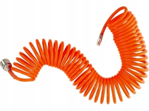 WĄŻ PRZEWÓD CIŚNIENIOWY SPIRALNY PNEUMATYCZNY DO KOMPRESORA 5X8 MM 10 M PU