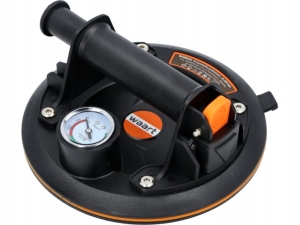 PRZYSSAWKA PRÓŻNIOWA 200 MM UCHWYT Z MANOMETREM W WALIZCE UDŹWIG 120 KG